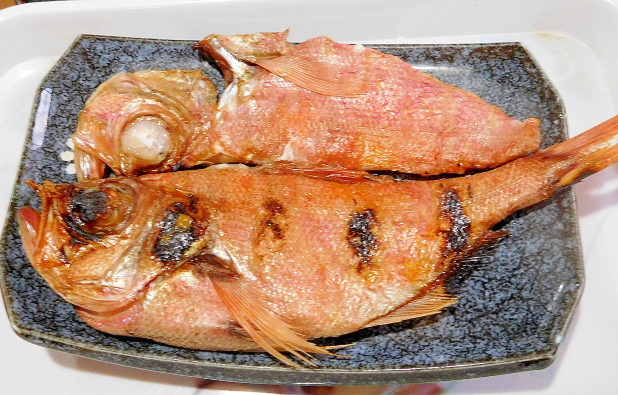 金目鯛　焼き魚