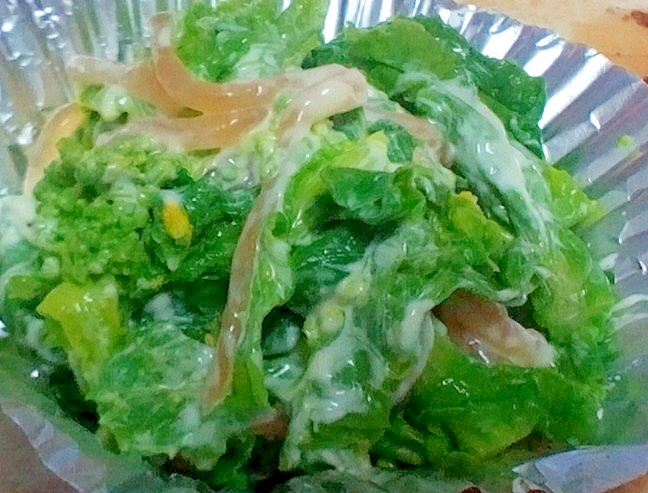 菜の花と糸コンのマヨ和え(煮物リメイク)