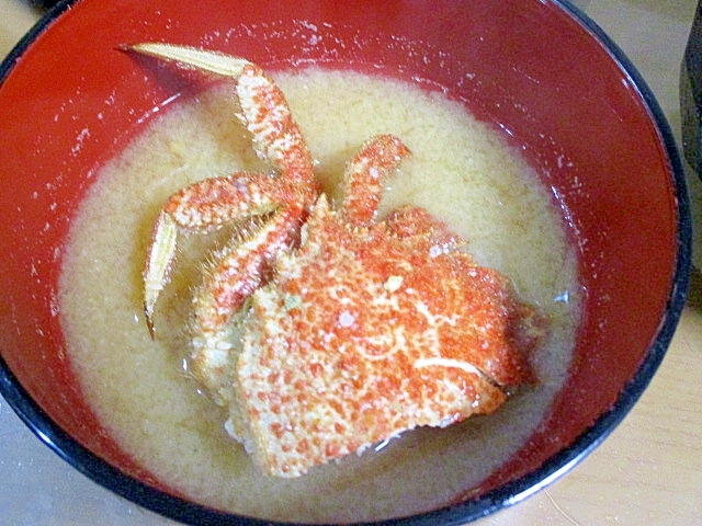 料亭の味　簡単.おいしい蟹の味噌汁