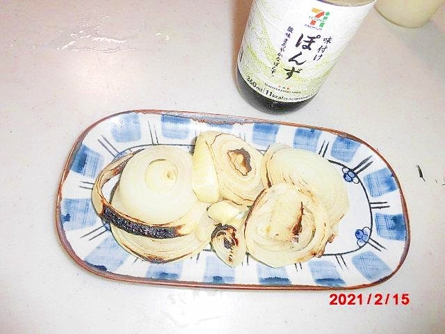 輪切り玉葱のグリル