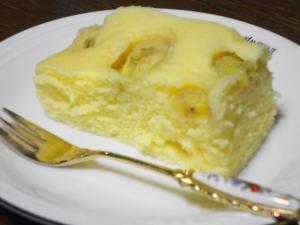 レンジで4分♪バナナ蒸しパン♪