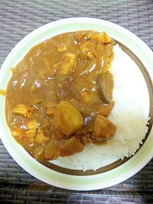 いつもと少し違う☆茄子入カレー