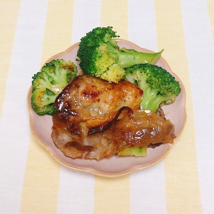 ☆豚肉とブロッコリーの芯の和風炒め☆
