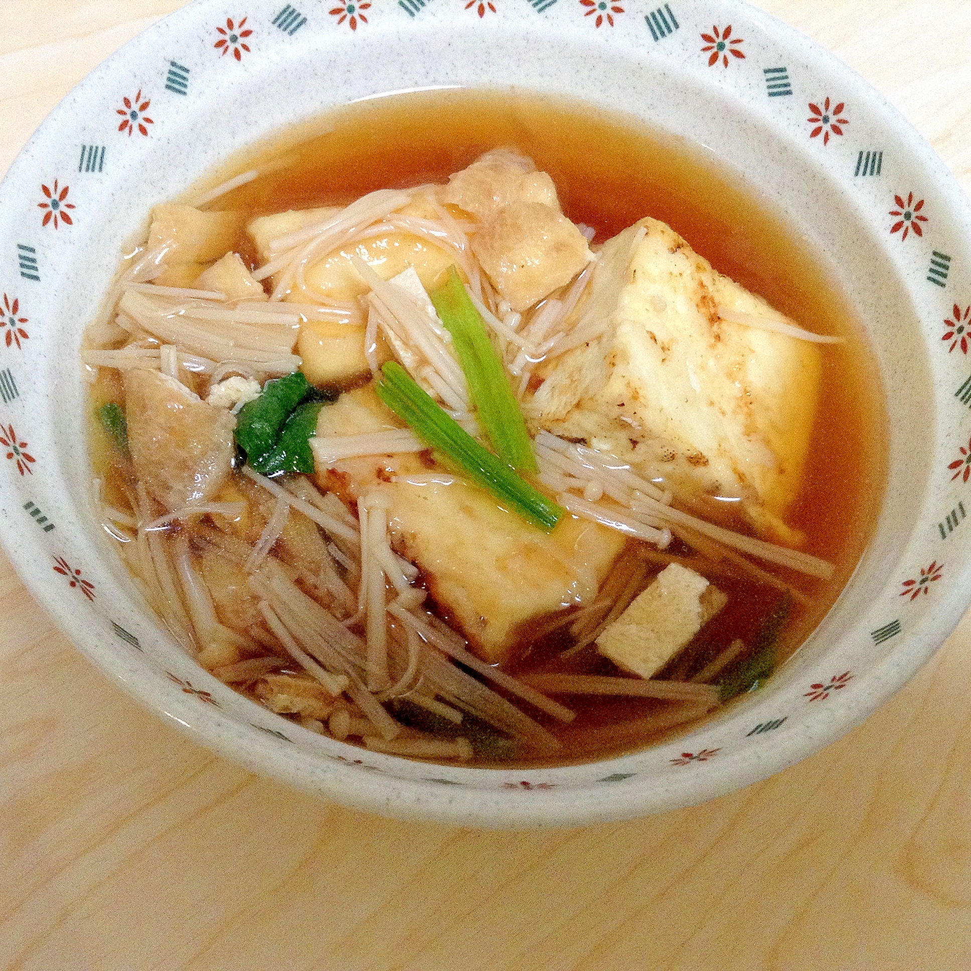 えのきと焼き豆腐の揚げだし風