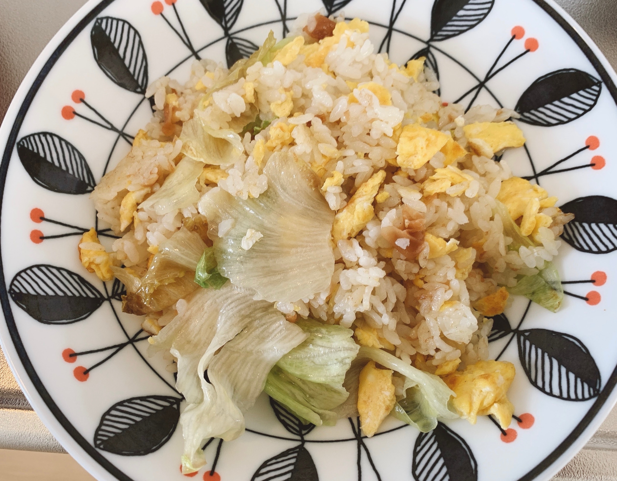 梅レタスチャーハン レシピ 作り方 By はたらくけーすけ 楽天レシピ