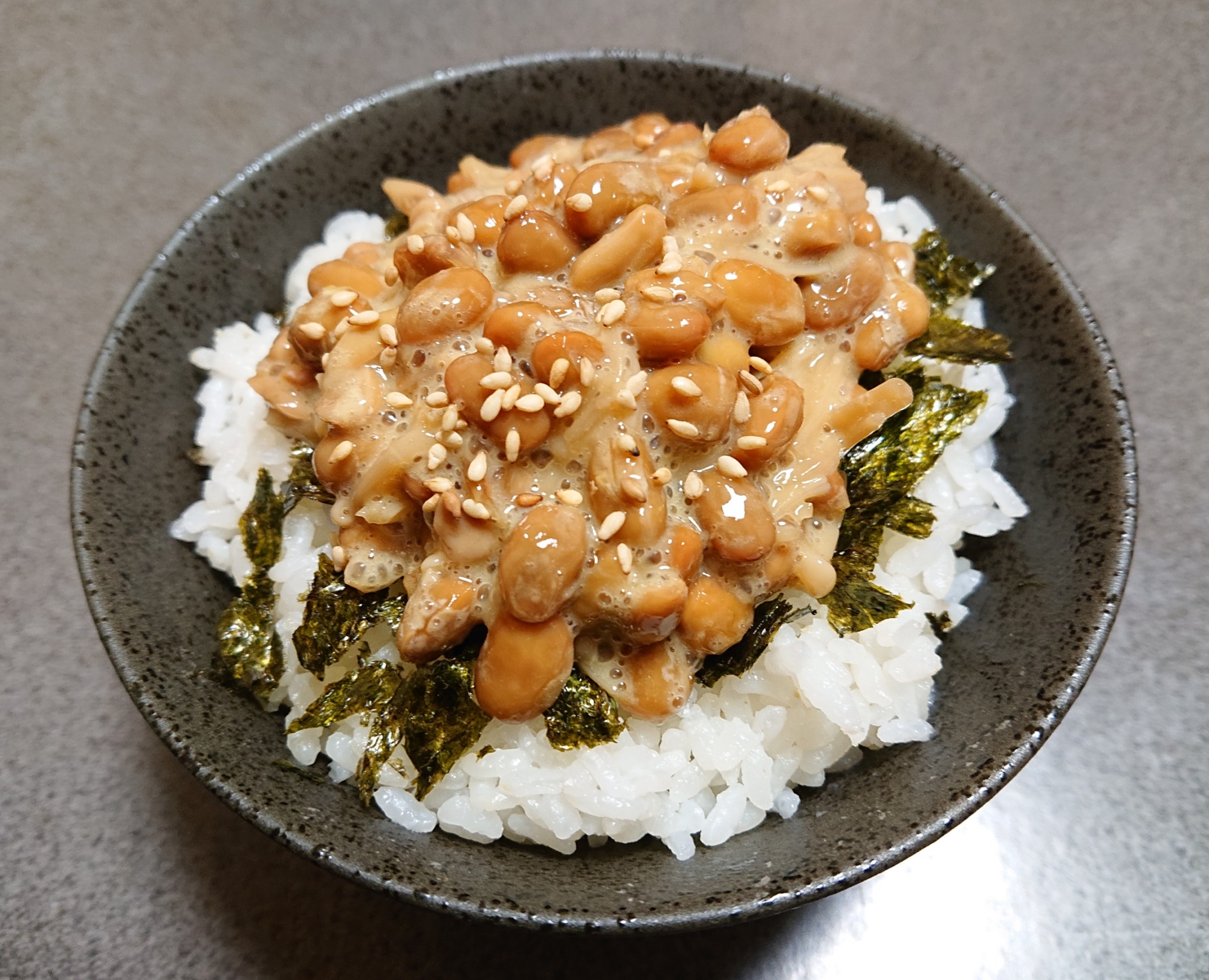 なめ茸納豆ご飯