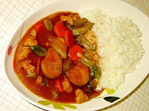 いろいろ夏野菜のカレーライス