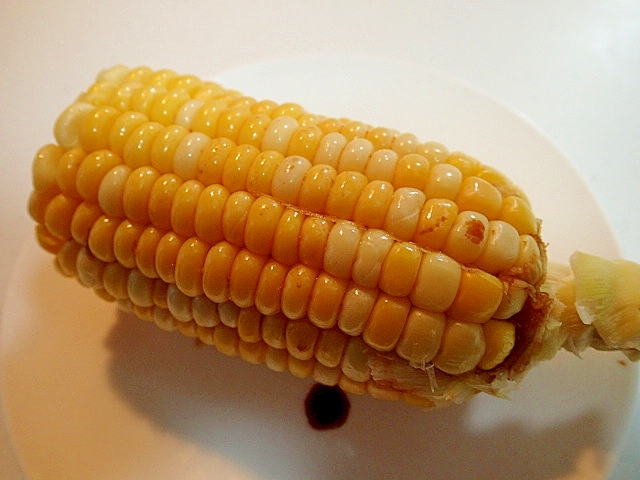 レンジで　バター醤油とうもろこし