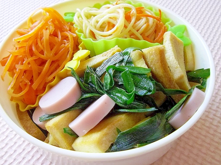 お弁当おつまみに*ニラと魚肉ソーセージの醤油炒め*