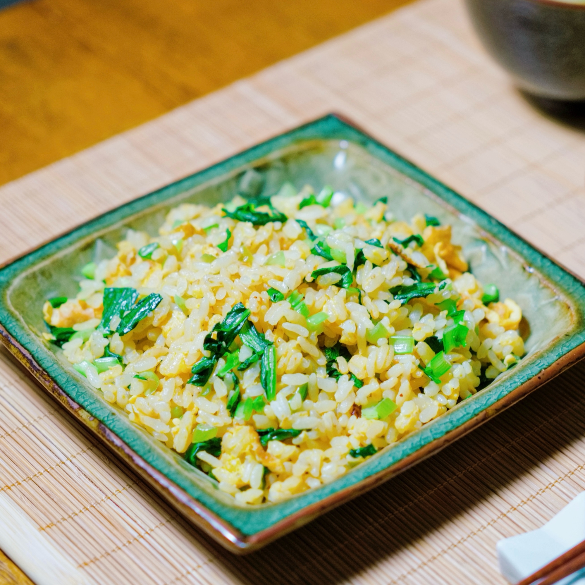 小松菜の卵チャーハン