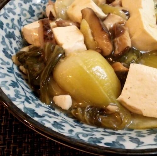 ♪青梗菜と豆腐の中華スープ煮♪