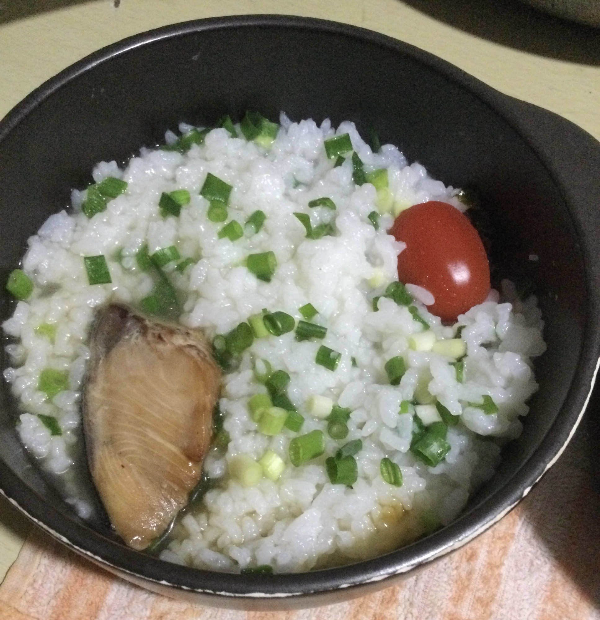鰤細ねぎトマトご飯