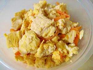 凍り豆腐の卵そぼろ煮