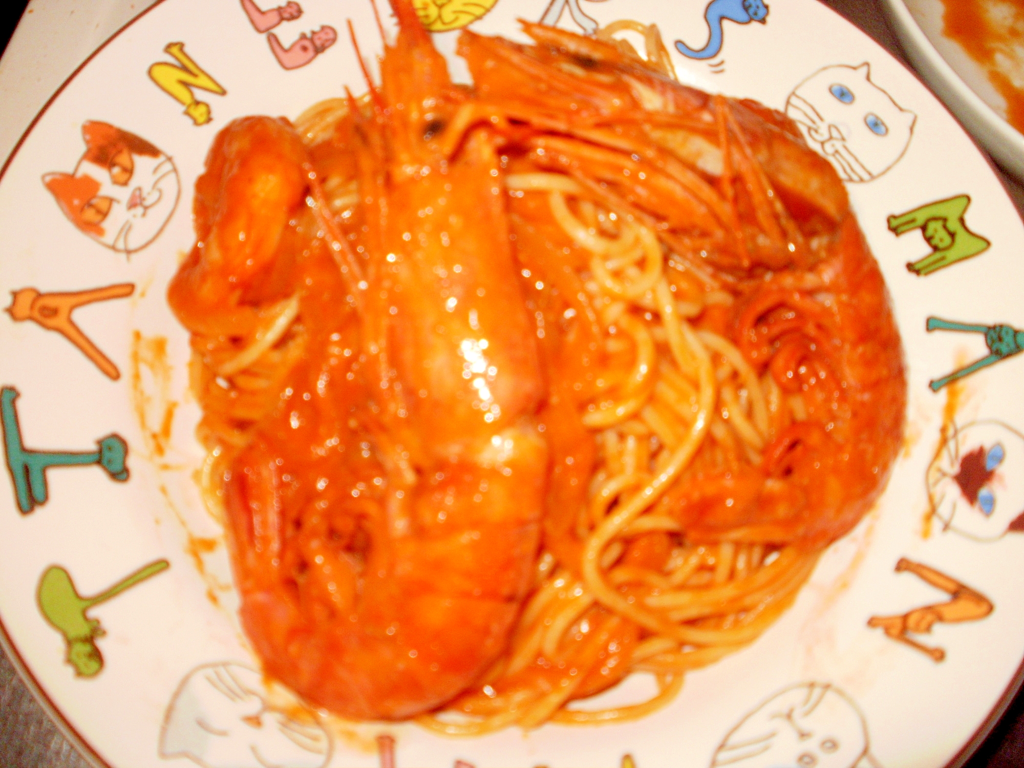 赤海老のトマトクリームスパゲティ