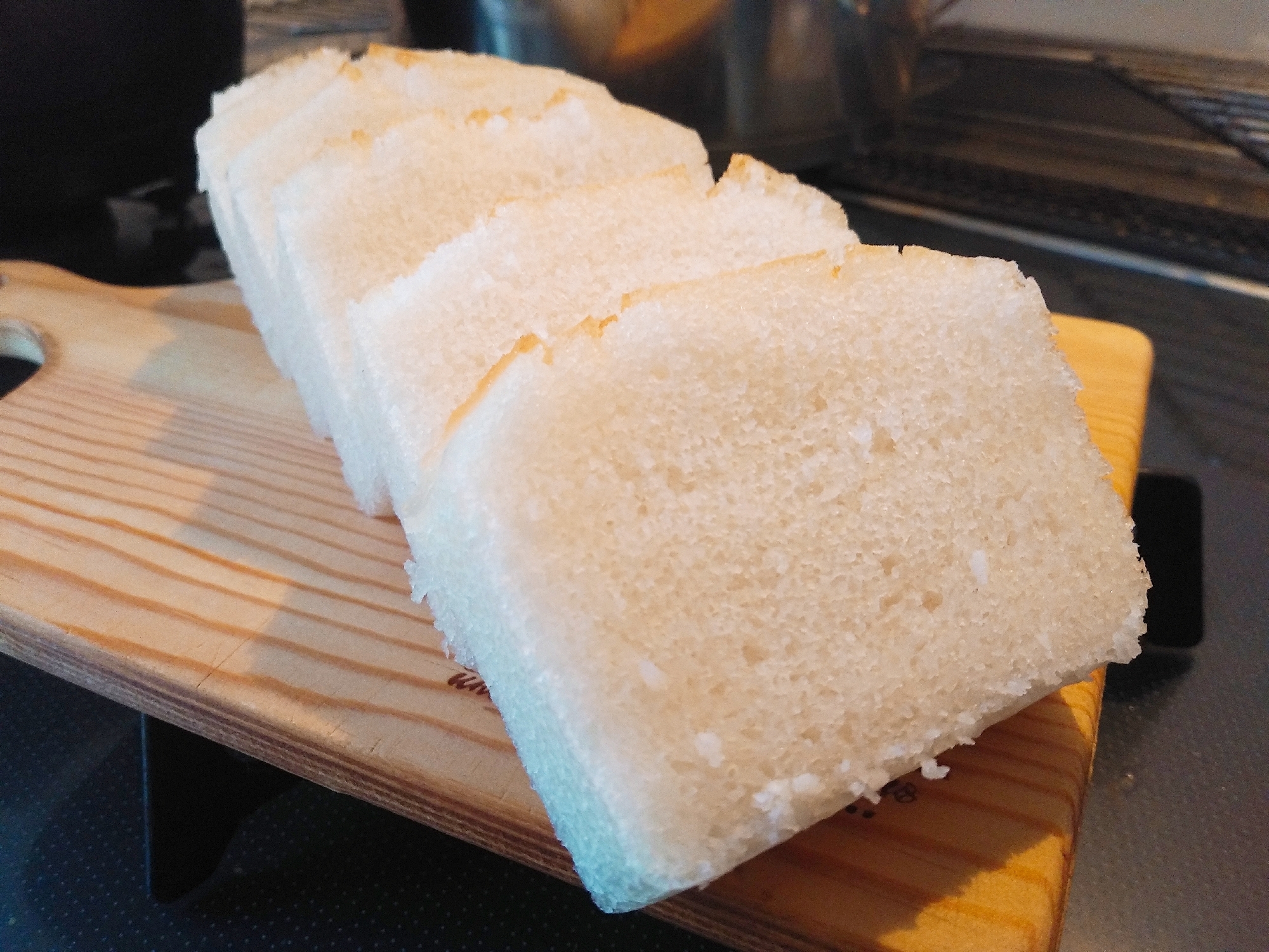 ふわふわ米粉100%の米粉パン♡パウンド型