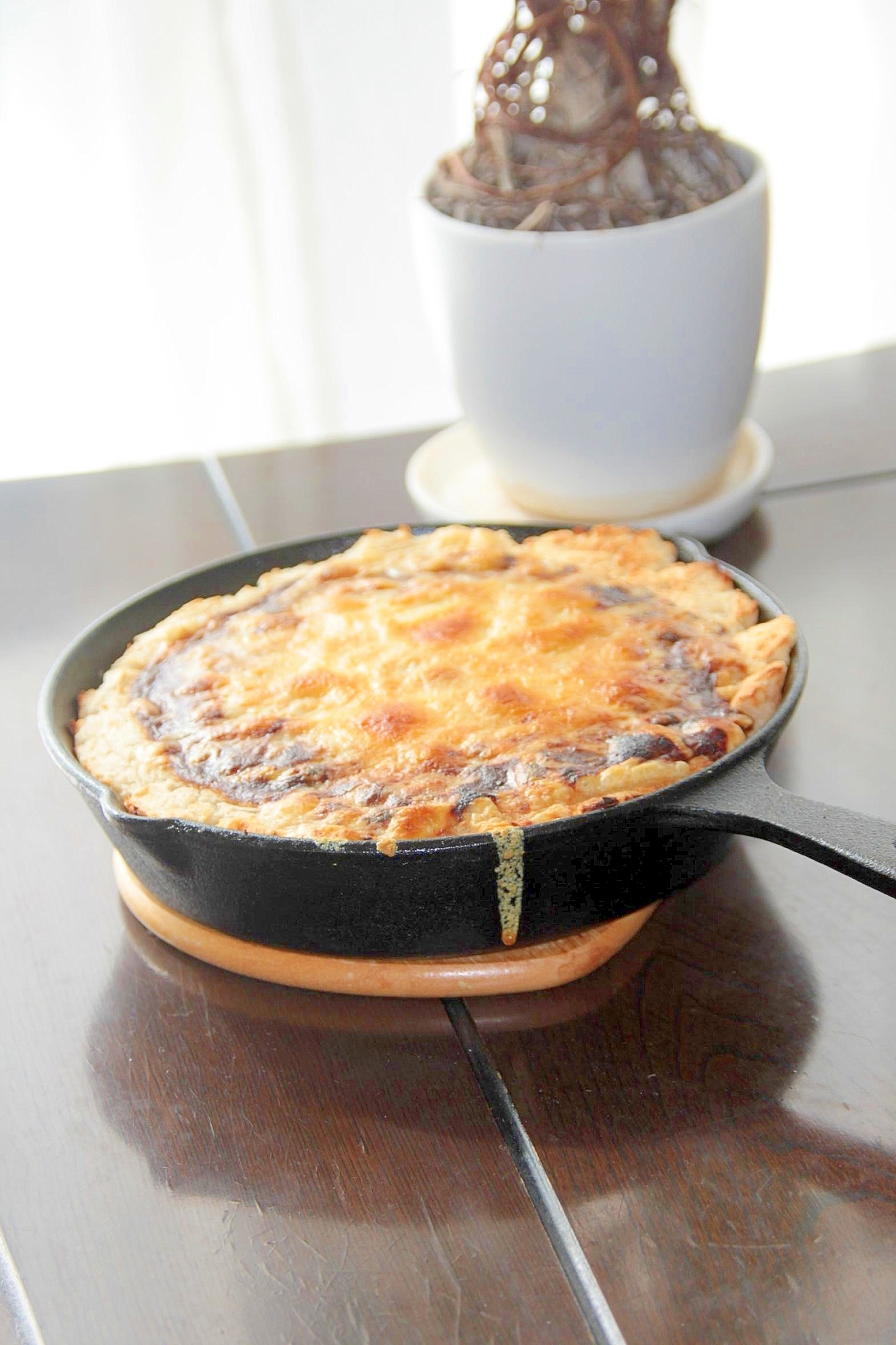 残ったカレーを使って『焼きカレー』