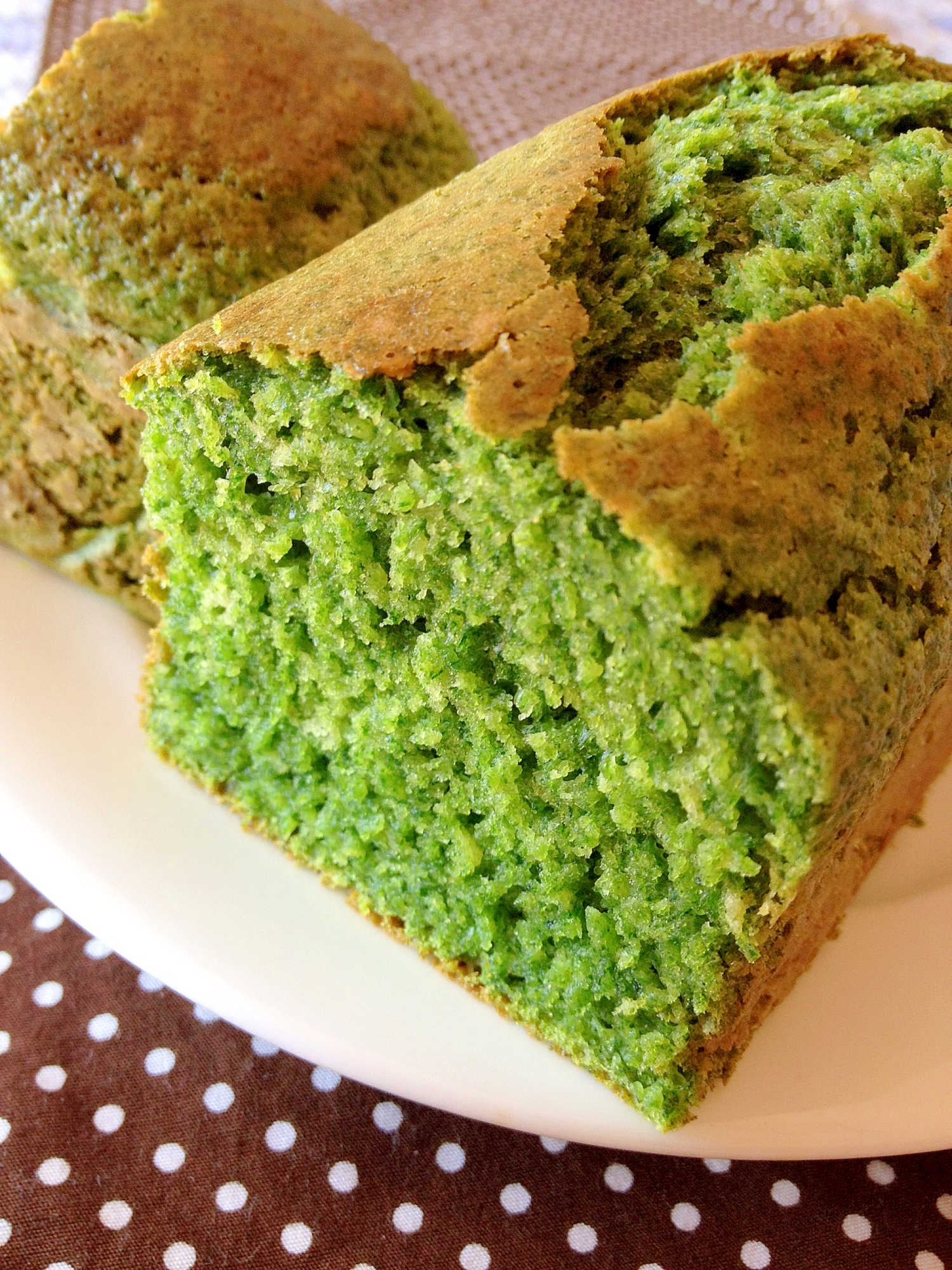 HMで簡単に作れる⟡.·ほうれん草パウンドケーキ