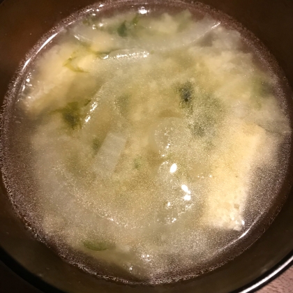 大根と白菜と玉ねぎの味噌汁