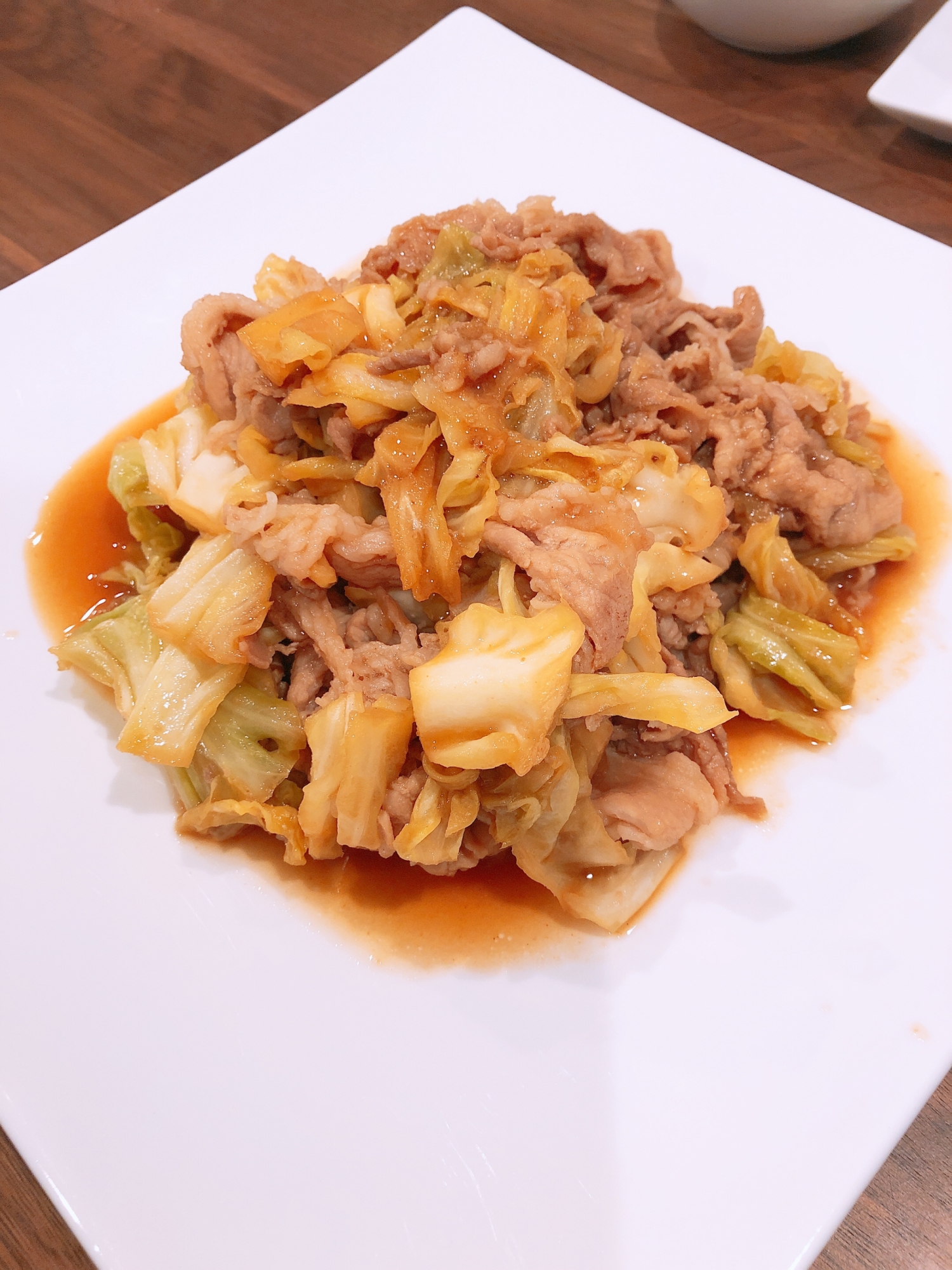 キャベツ&豚肉炒め