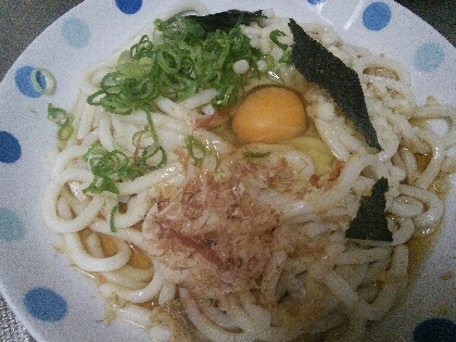 冷たくて美味しい♪釜たま風の冷しうどん