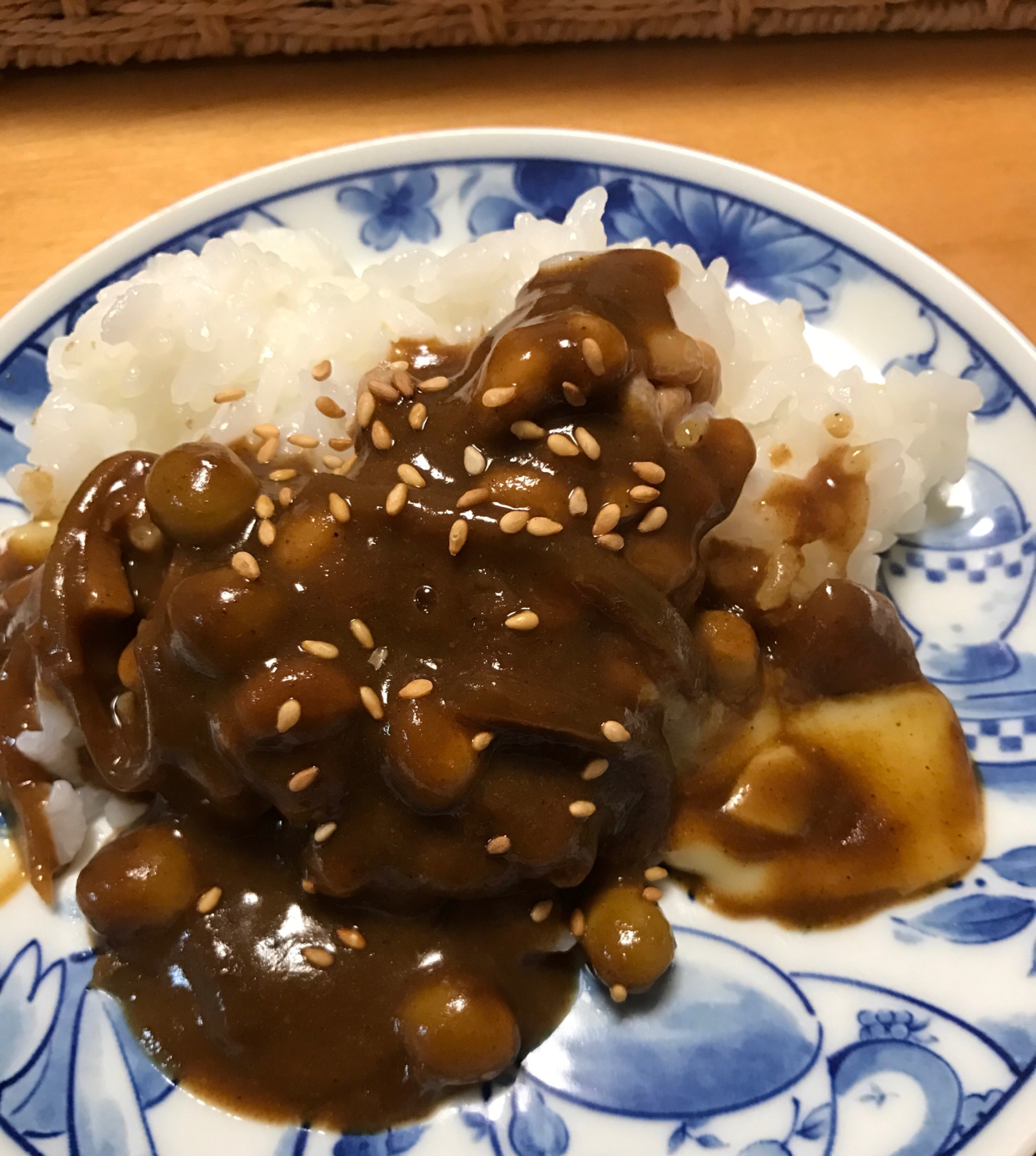 納豆チーズカレー