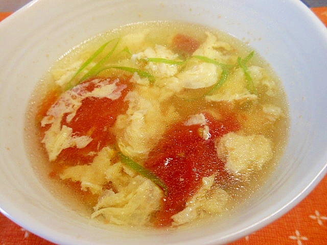 簡単～トマトと卵の中華スープ