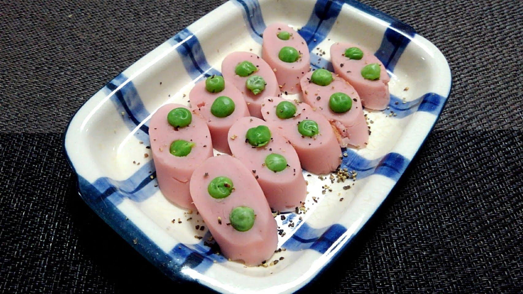 お弁当に魚肉ソーセージtoグリンピース塩コショウ レシピ 作り方 By かんたんれぴこ 楽天レシピ お弁当に魚肉ソーセージtoグリンピース塩コショウ レシピ 作り方 By かんたんれぴこ 楽天レシピ