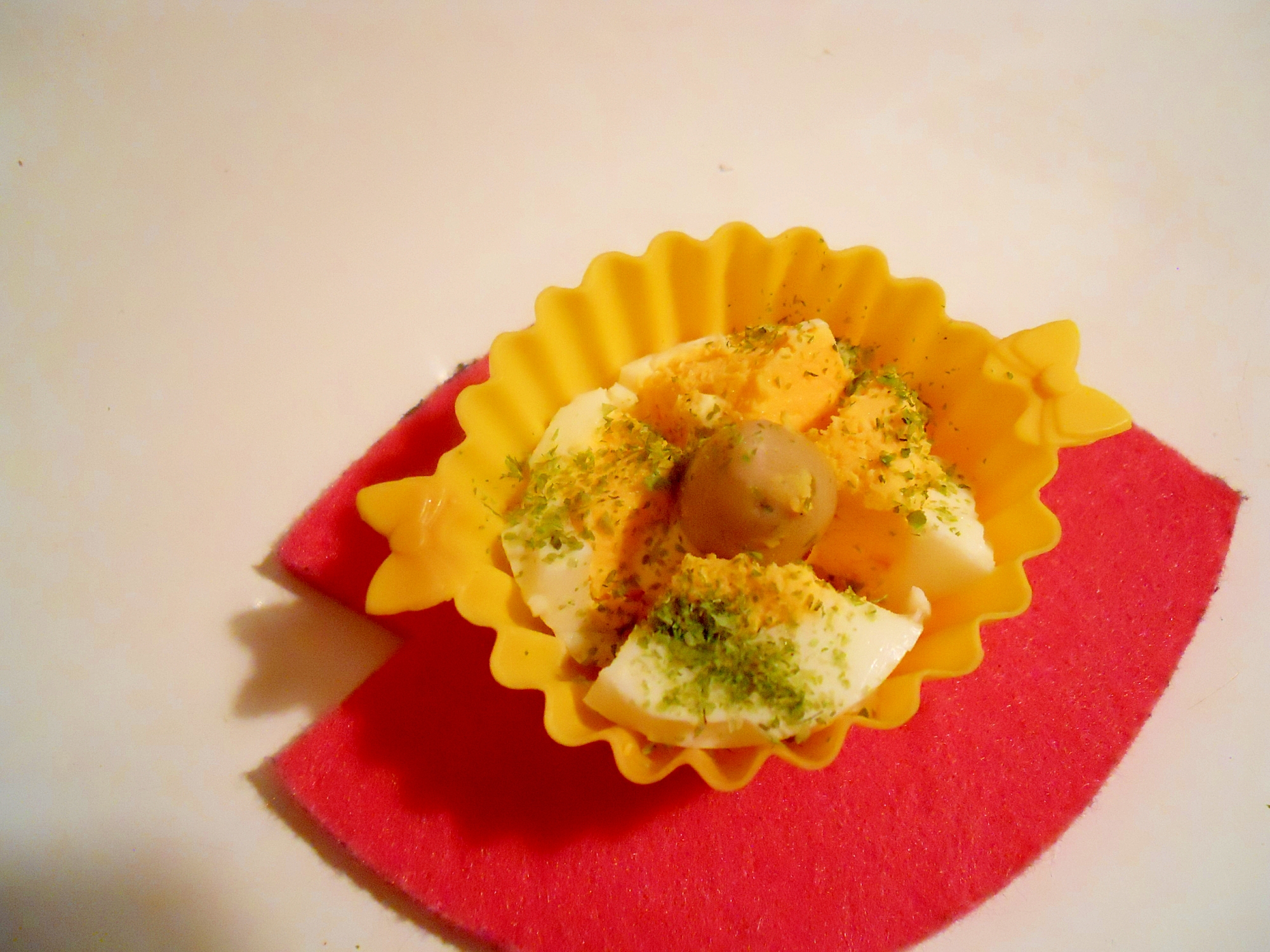 お弁当に ゆで卵 ウインナーで 簡単にお花デコ レシピ 作り方 By ブ 子 楽天レシピ