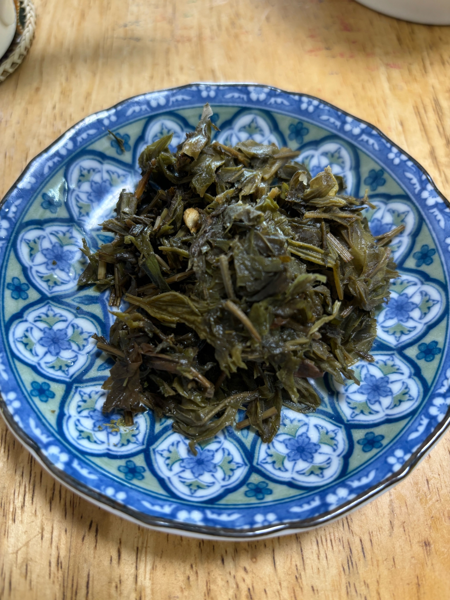 お茶を食べる・茶がらを食べる(お塩編)