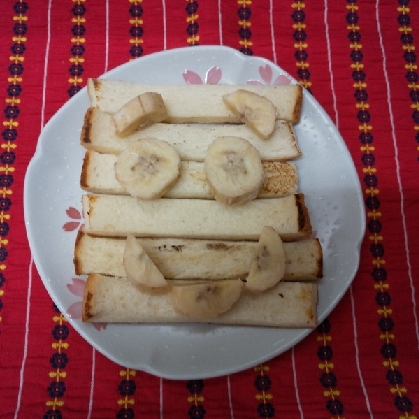 sweet sweet♡さん
おはようございます
パンの耳で失礼します
冷凍バナナとあたたかいパン
美味しかったです〜
ᕙ (° ~ ° ~)