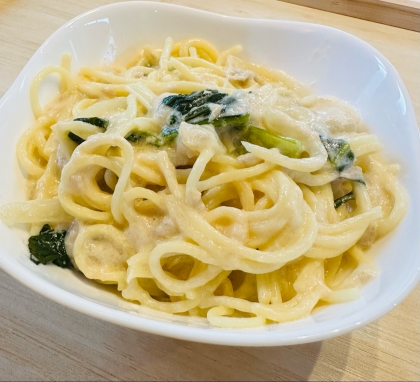 牛乳で作る！ほうれん草とツナのクリームパスタ