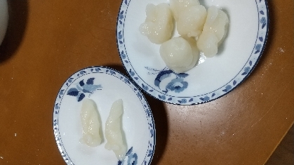 だんご粉で　ツルッと食感のだんご