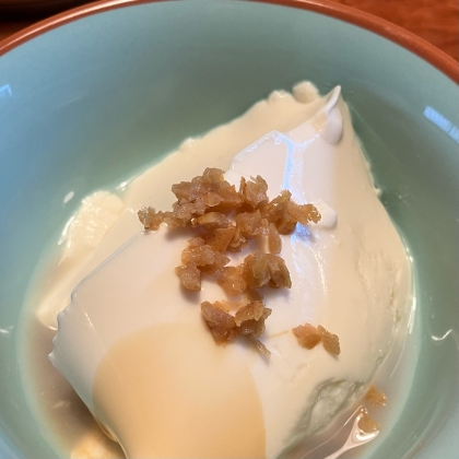 柚子胡椒で食べる冷奴