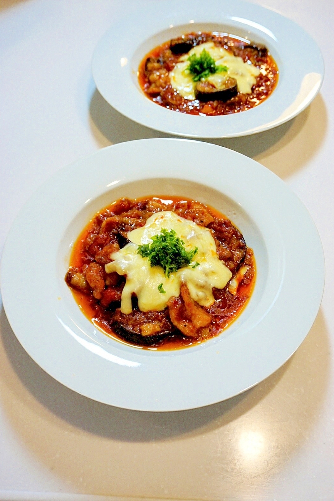 美味いと唸る！ナスと豚バラ肉のトマト煮