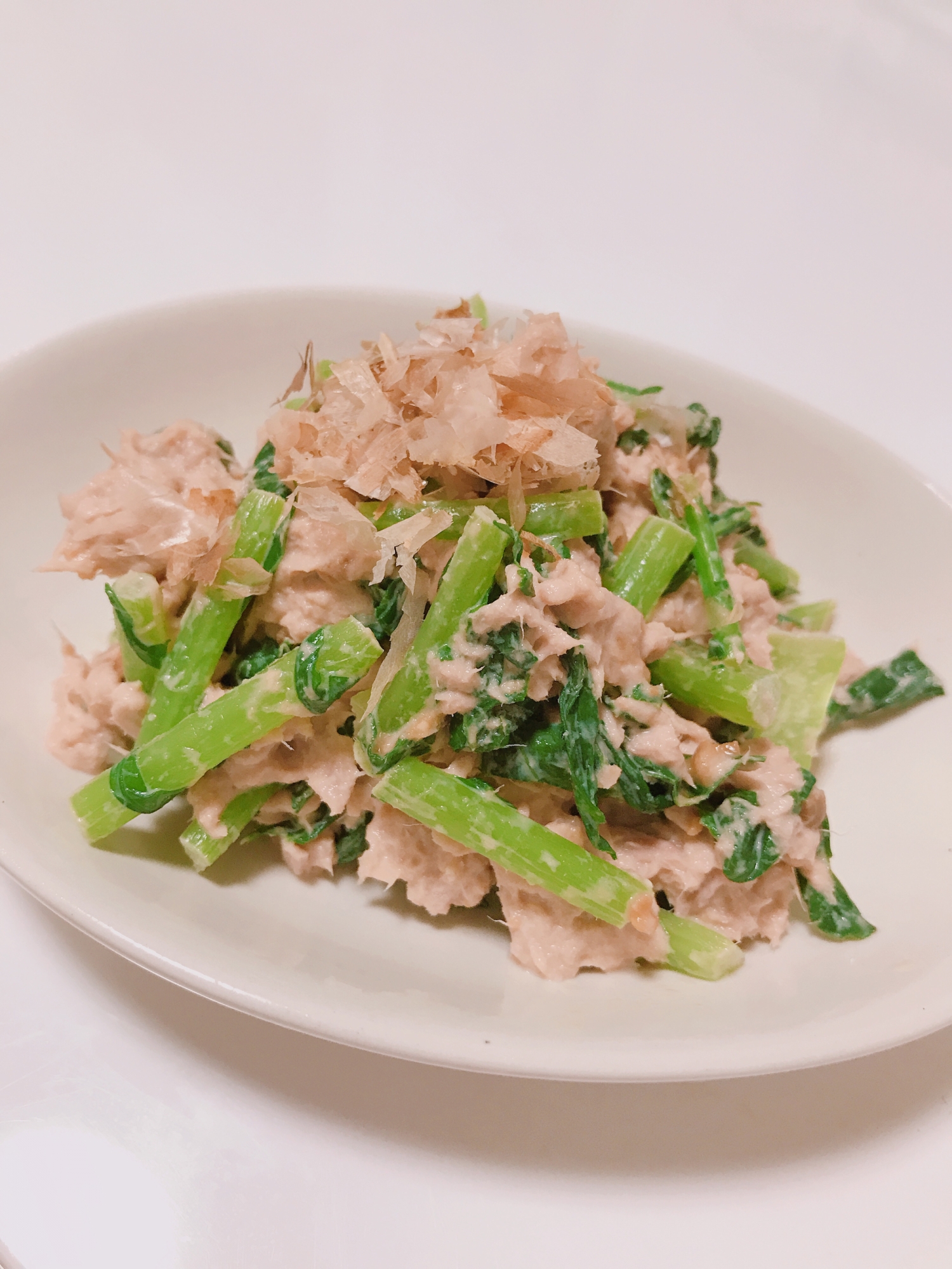 簡単美味しい!大根の葉とツナの味噌マヨ和え