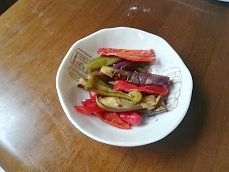 夏野菜の焼き浸し トマトバージョン
