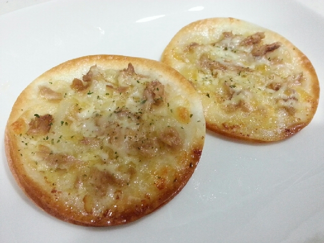 餃子の皮で★ツナマヨピザ