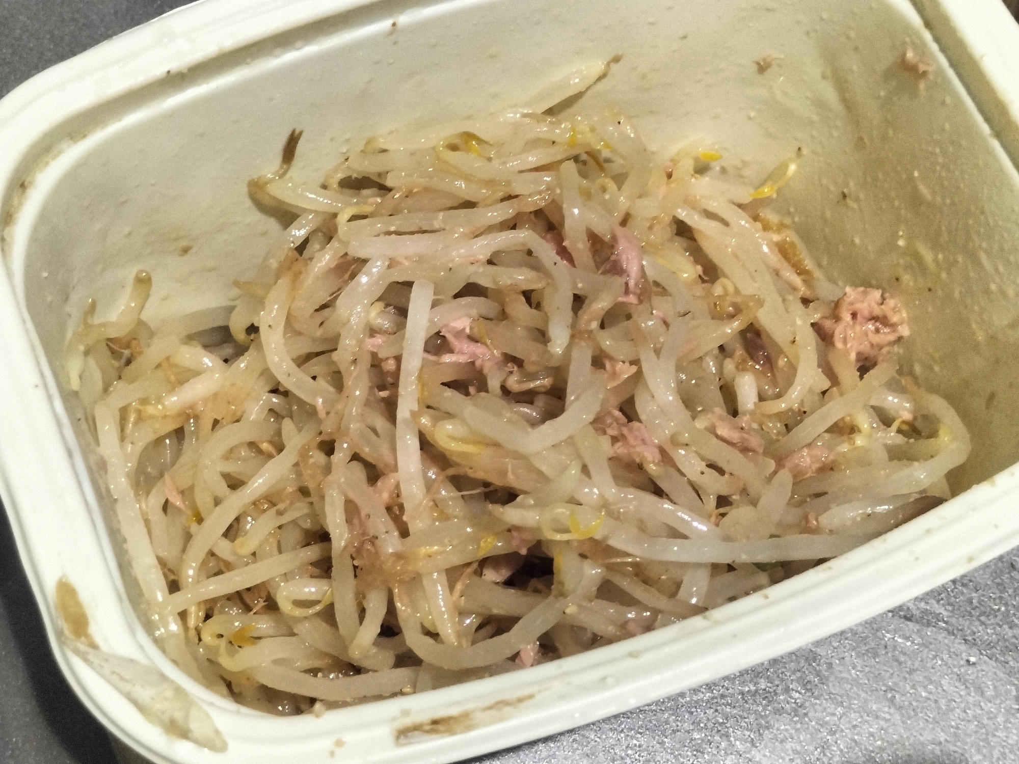 レンジで簡単作り置き♪もやしの中華風ツナ和え