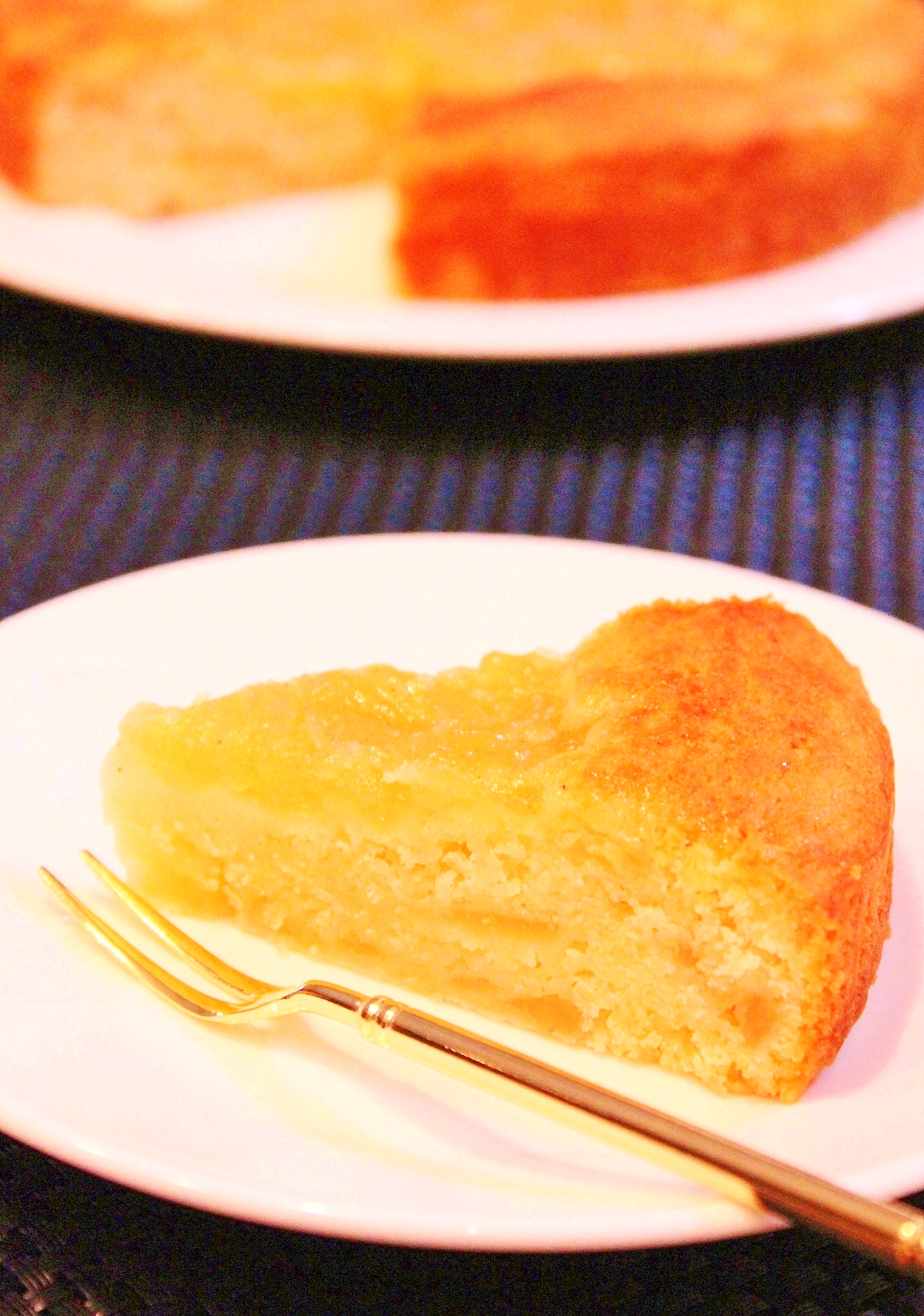 超簡単♪リンゴの甘煮とマヨネーズのケーキ