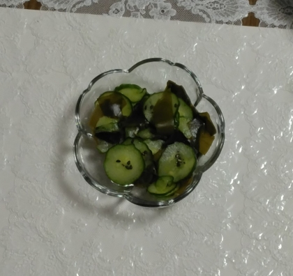 ワカメときゅうりの酢の物