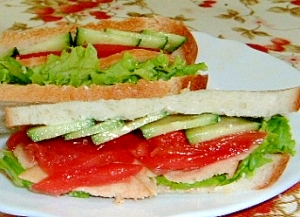 野菜ハムサンド