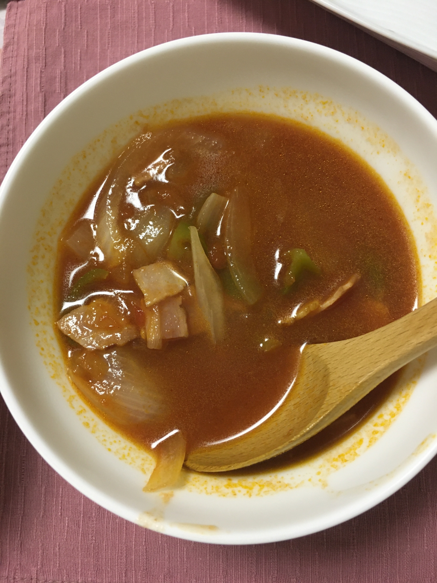 缶詰レシピ☆野菜たっぷりトマトスープ