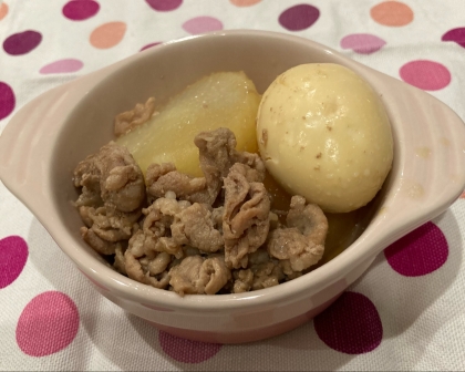 【圧力鍋】大根と豚肉の煮物