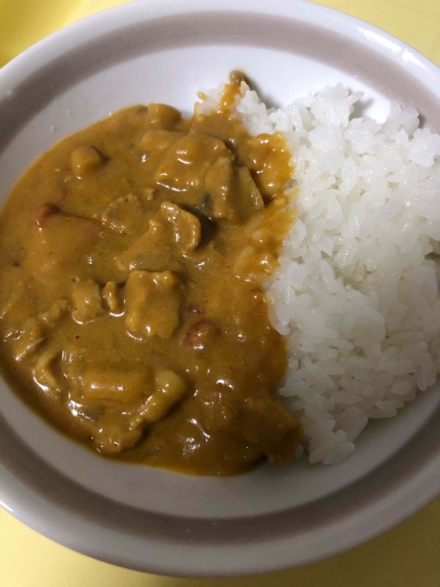 牛乳で作るお子様カレー