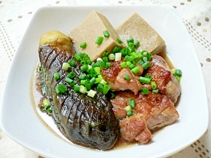 鶏肉と茄子の煮物