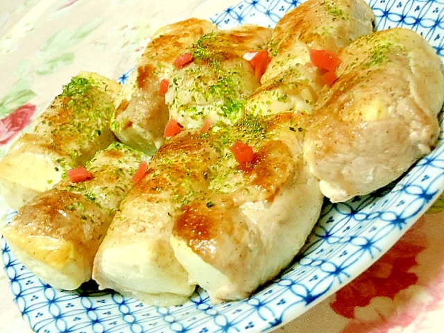 簡単 豚もも薄切り肉と豆腐の塩にんにく巻き レシピ 作り方 By 小太郎1212 楽天レシピ