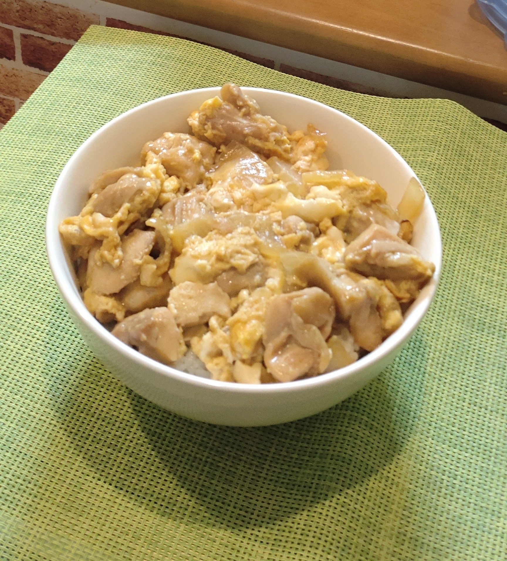 かさ増し♡豆腐入り親子丼