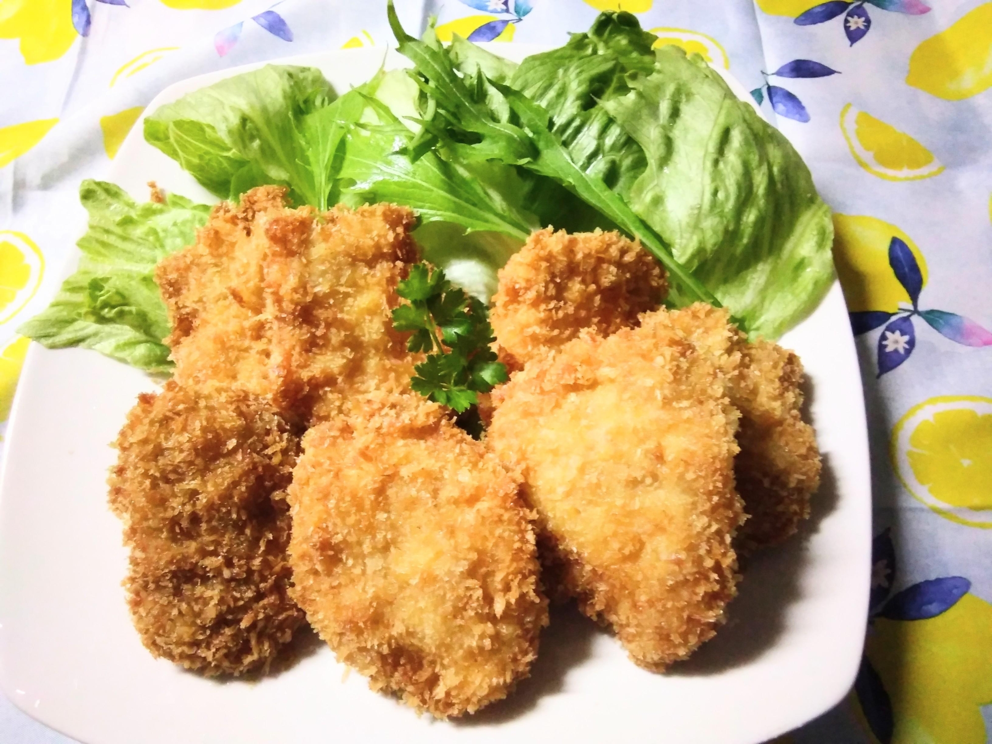 鶏むね肉の一口チキンカツ　むね肉の一口チーズフライ