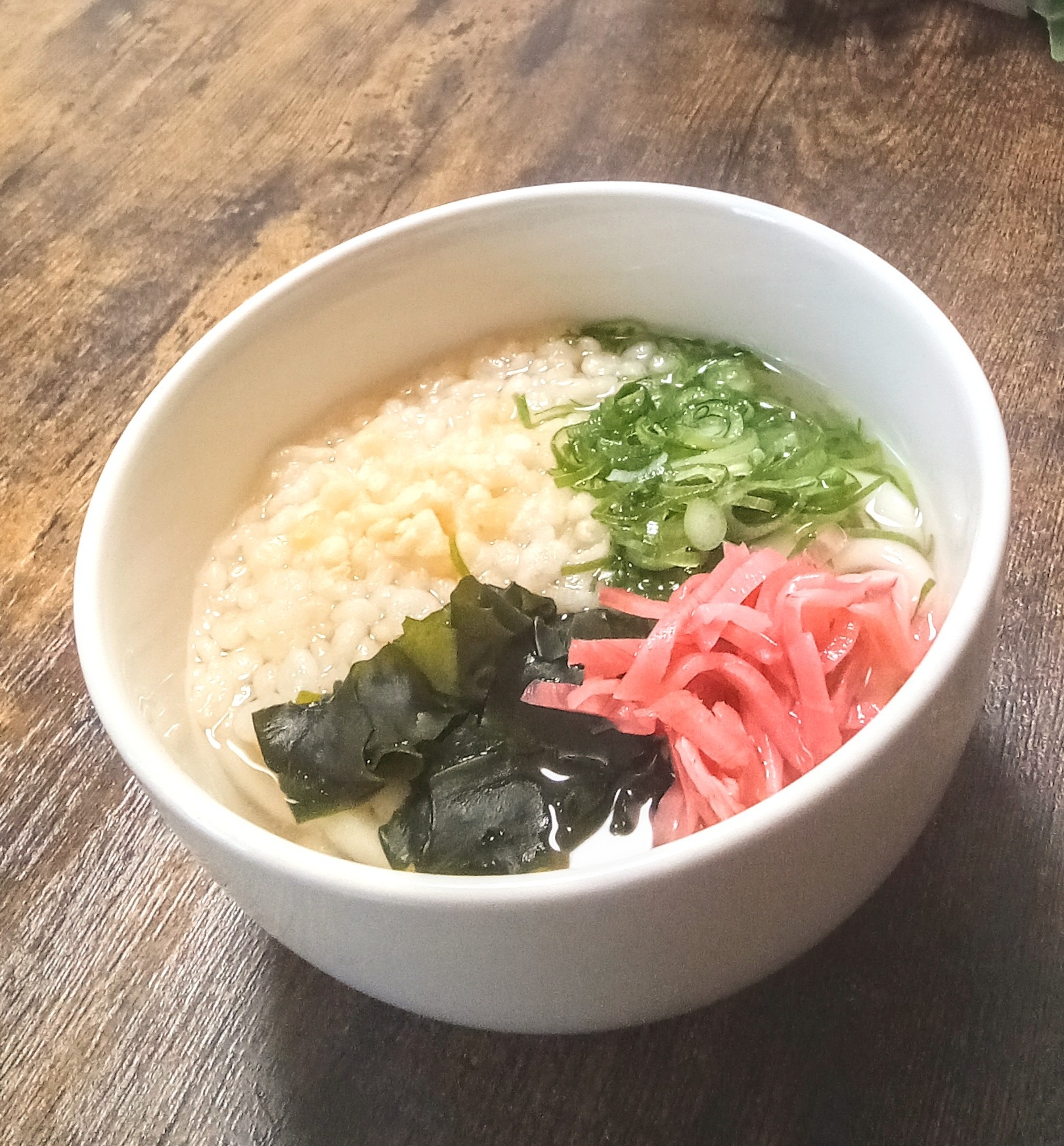 紅しょうがわかめうどん