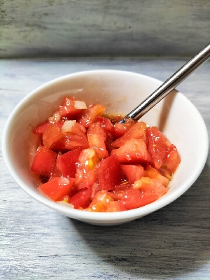 日曜はつくれぽありがとうございました♬きょうはこちら♡毎食サラダ食べるので手作りドレッシング嬉しいです❦完熟トマトで美味✨素敵レシピ感謝ʕ⁠ ⁠ꈍ⁠ᴥ⁠ꈍ⁠ʔ